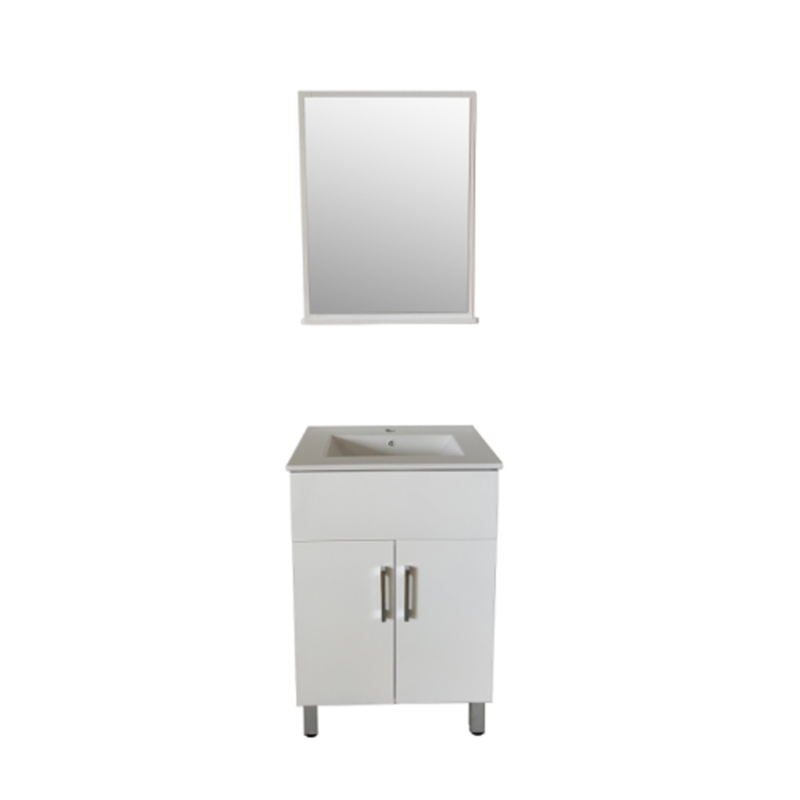 PVC Bathroom Cabinet Holistic Ceramic Basin Bathroom Vanity A037